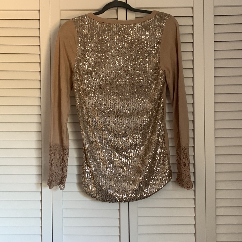 7th Ray Sequin Back Sweater